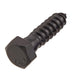 Lag Bolt 1/2 in. x 2 in. Hex Head Black Exterior (25-Pack) 2
