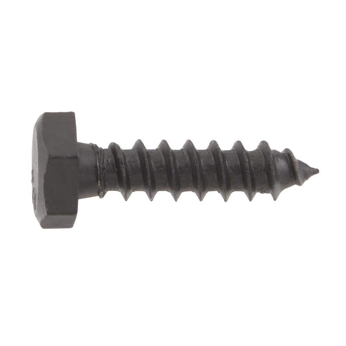 Lag Bolt 1/4 in. x 1 in. Hex Head Black Exterior (25-Pack) 3