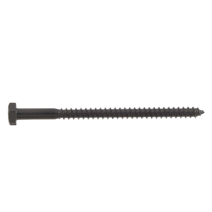 Lag Bolt 1/4 in. x 4 in. Hex Head Black Exterior (15-Pack) 3