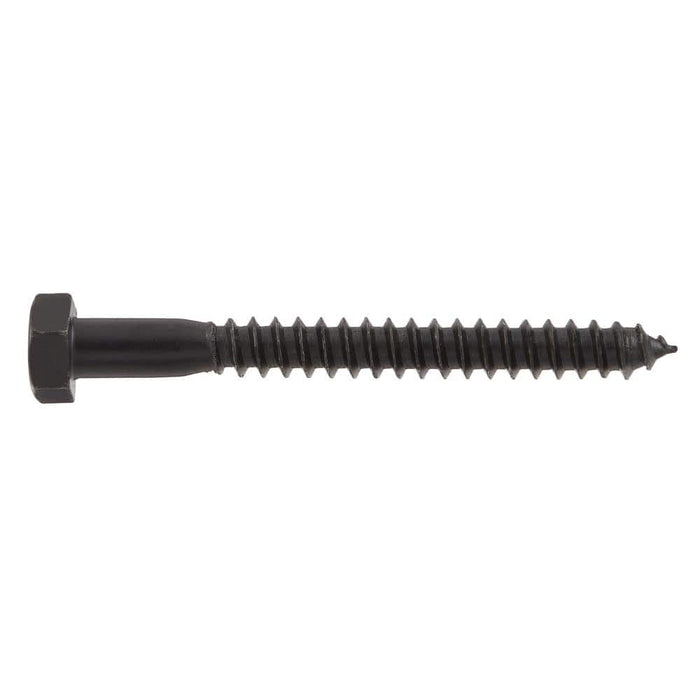 Lag Bolt 5/16 in. x 3 in. Hex Head Black Exterior (15-Pack) 3