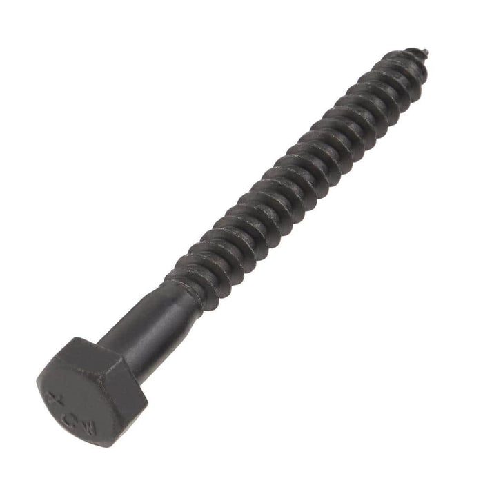 Lag Bolt 5/16 in. x 3 in. Hex Head Black Exterior (15-Pack) 2