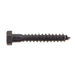 Lag Bolt 3/8 in. x 2-1/2 in. Hex Head Black Exterior (15-Pack) 3