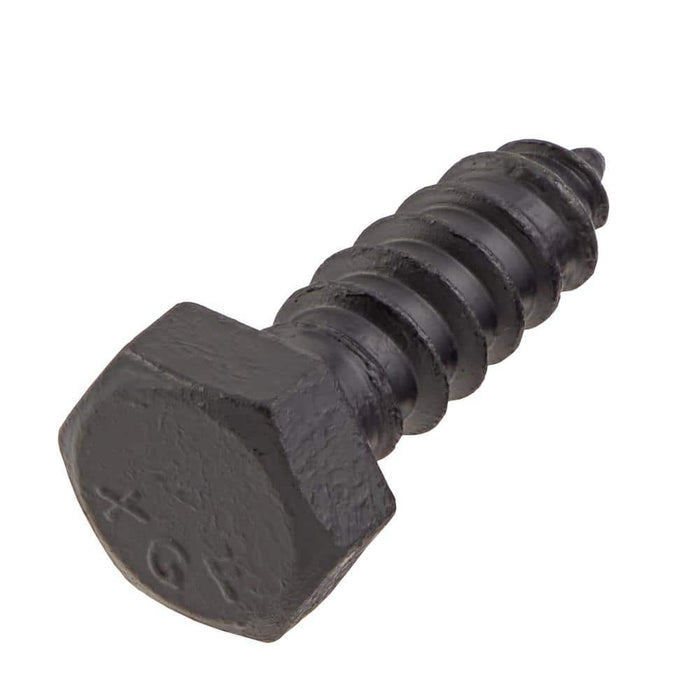 Lag Bolt 1/2 in. x 1-1/2 in. Hex Head Black Exterior (25-Pack) 2