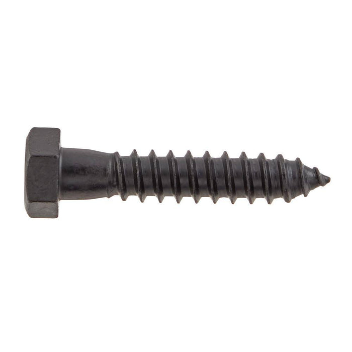 Lag Bolt 1/2 in. x 2-1/2 in. Hex Head Black Exterior (25-Pack) 3
