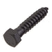 Lag Bolt 1/2 in. x 2-1/2 in. Hex Head Black Exterior (25-Pack) 2