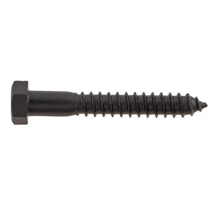 Lag Bolt 1/2 in. x 3-1/2 in. Hex Head Black Exterior (25-Pack) 3