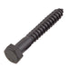 Lag Bolt 1/2 in. x 3-1/2 in. Hex Head Black Exterior (25-Pack) 2