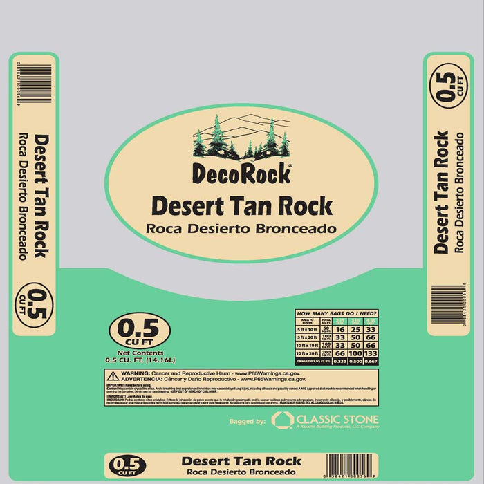 Landscape Rocks 1/2 in. - 3 in. Desert Tan 0.5 cu.ft. 40 lb