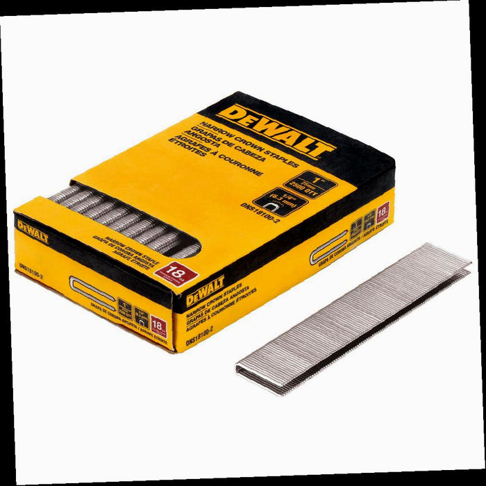 Crown Staple 18-Gauge Glue Collated 1/4 in. x 1 in. (2500 Pieces)