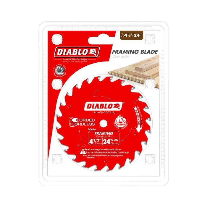 Saw Disc 4-1/2 in. x24-Theeth Wood and Nails