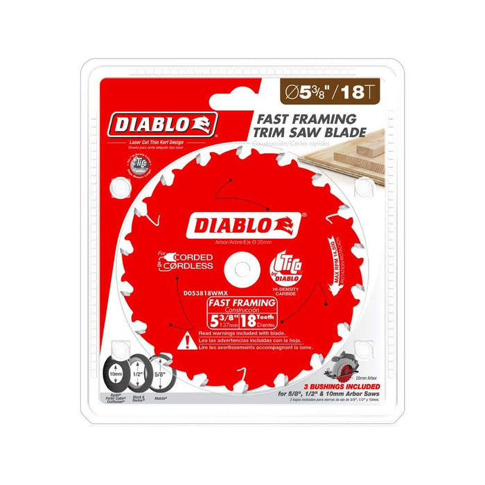 Saw Disc 5-3/8 in. x18-Teeth Wood and Nails Fast Framing