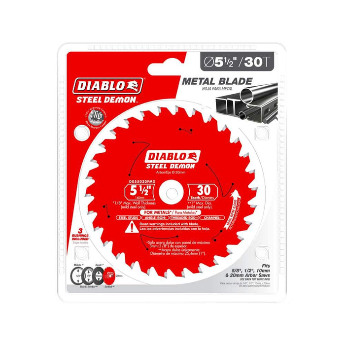 Saw Disc 5-1/2 in. x30-Teeth Medium Metal Carbide