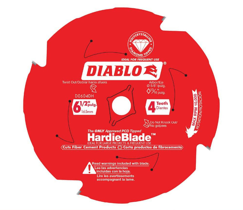 Saw Disc 6-1/2 in. x4-Teeth Fiber Cement