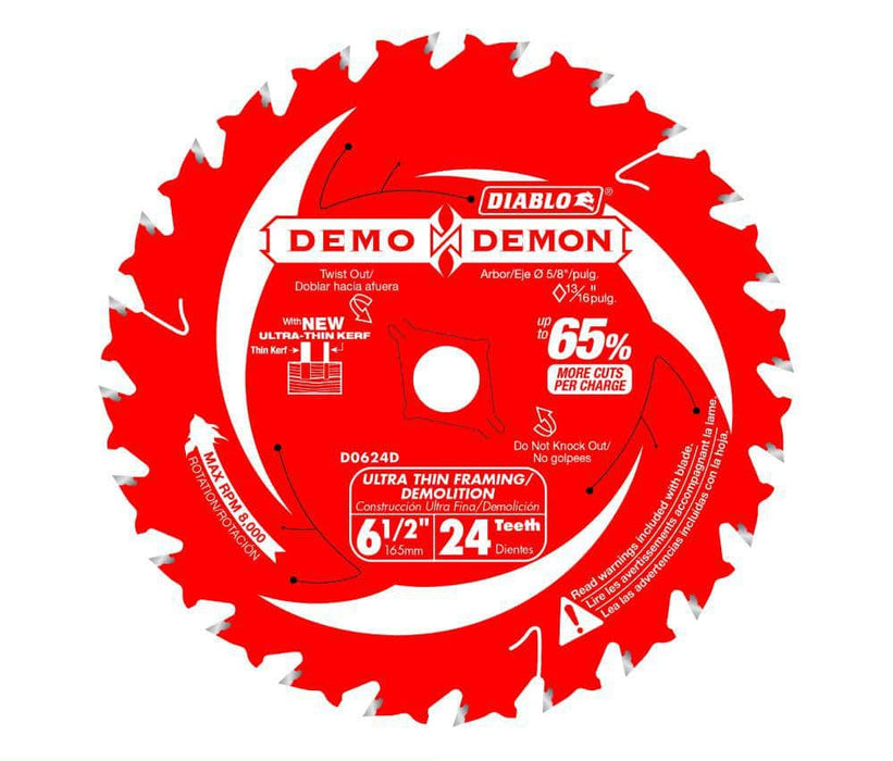 Saw Disc 6-1/2 in. x24-Teeth Wood Ultra-Thin