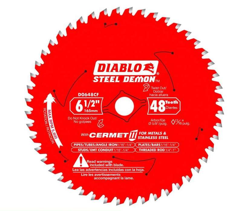 Saw Disc 6-1/2 in. x48-Teeth Metal