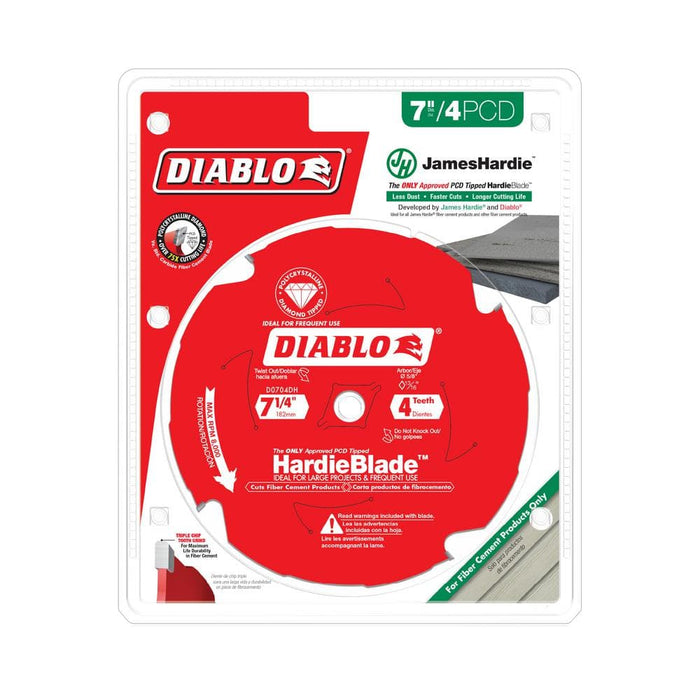 Saw Disc 7-1/4 in.  x4-Teeth Fiber Cement