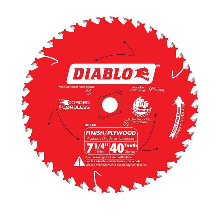 Saw Disc 7-1/4 in. x 40-Teeth Wood and Nails