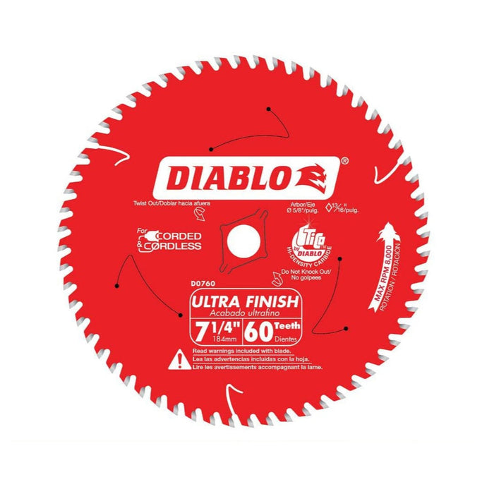 Saw Disc 7-1/4 in. x 60-Teeth Wood and Nails