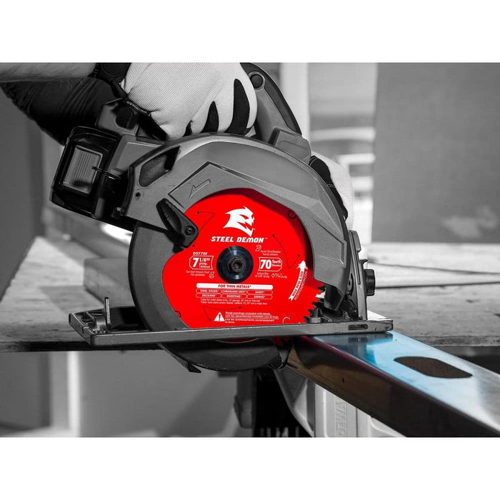 Saw Disc 7-1/4 in. x70-Teeth Thin Metal Carbide