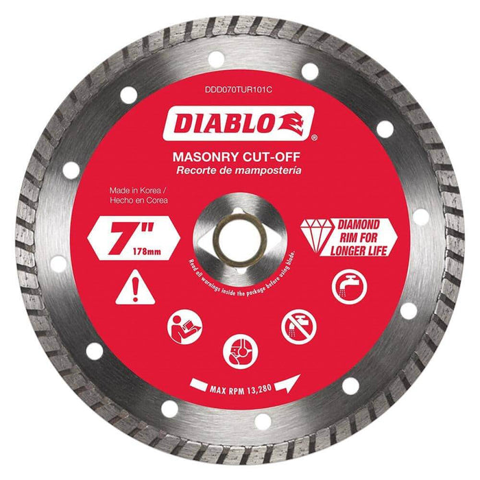 Cutting Disc 7 in. Masonry Turbo Rim Diamond