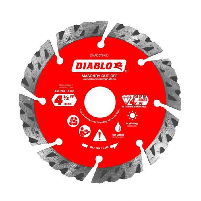 Cutting Disc 4-1/2 in. Masonry Segmented Turbo Diamond