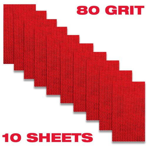 Sanding Sheets, SandNET, Reusable, 80-Grit, 2-3/4 in. x 5 in.