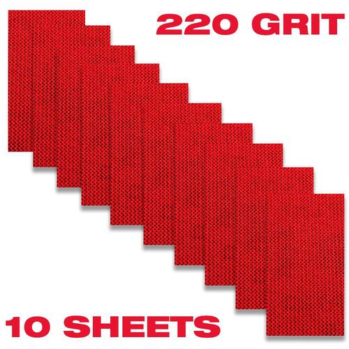 Sanding Sheets, SandNET, Reusable, 220-Grit, 2-3/4 in. x 5 in.