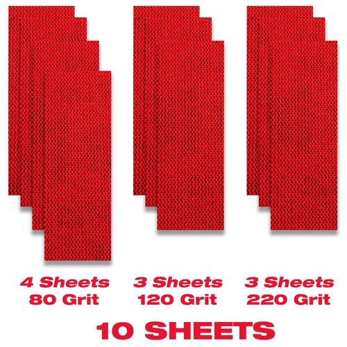 Sanding Sheets, SandNET, Reusable, Assorted, 2-3/4 in. x 5 in.