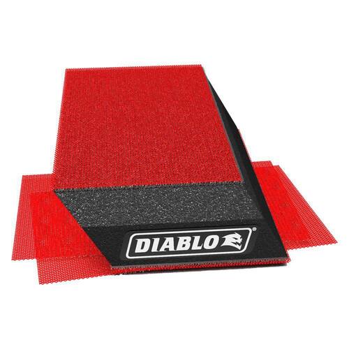 Hand Sanding Block, Angled, Reusable, w/ SandNET Sanding Sheets, 2-3/4 in. x 5 in.