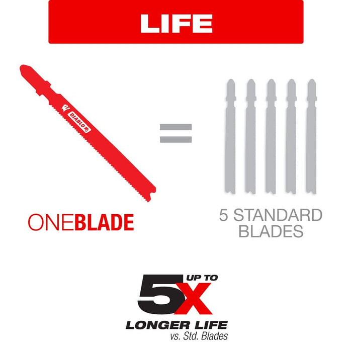 Saw Blade 4 in. 10 TPI Wood Fine Finish Jigsaw Bi-Metal (5-Pack)