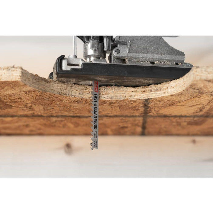 Saw Blade 4 in. 10 TPI Wood Fine Finish Jigsaw Bi-Metal (5-Pack)