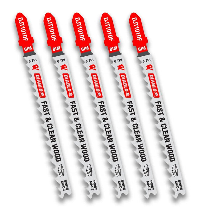 Saw Blade 4 in. 6 TPI Wood Fast Jigsaw (5-Pack)