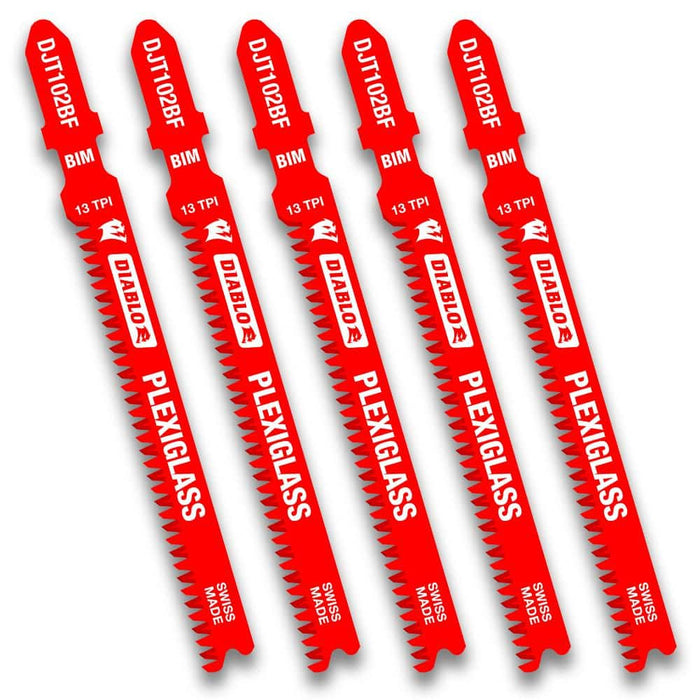 Saw Blade 3-5/8 in. 13 TPI Plexiglass Jigsaw (5-Pack)