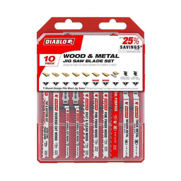 Saw Blade Multipurpose T-Shank (10-Pack)