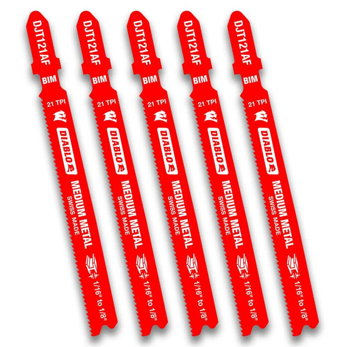 Saw Blade 3-5/8 in. 21 TPI Medium Metal Jigsaw (5-Pack)