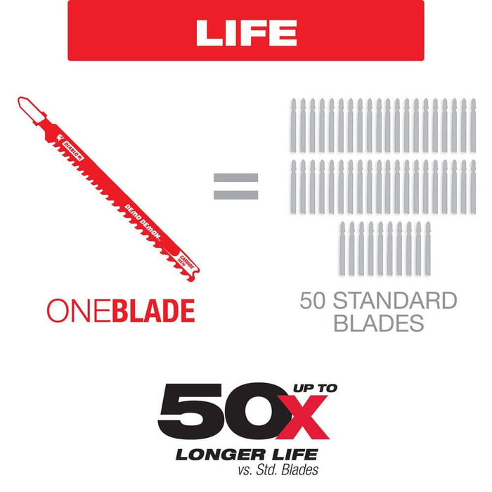 Saw Blade 4 in. 6 TPI Wood and Nails Jigsaw (5-Pack)