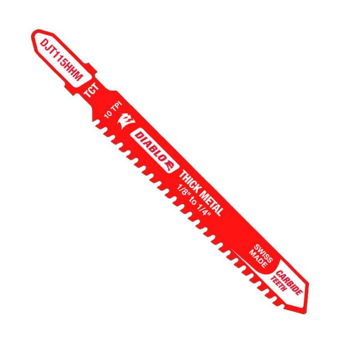 Saw Blade 3-3/5 in. 10 TPI Thick Metal T-Shank Jigsaw Carbide