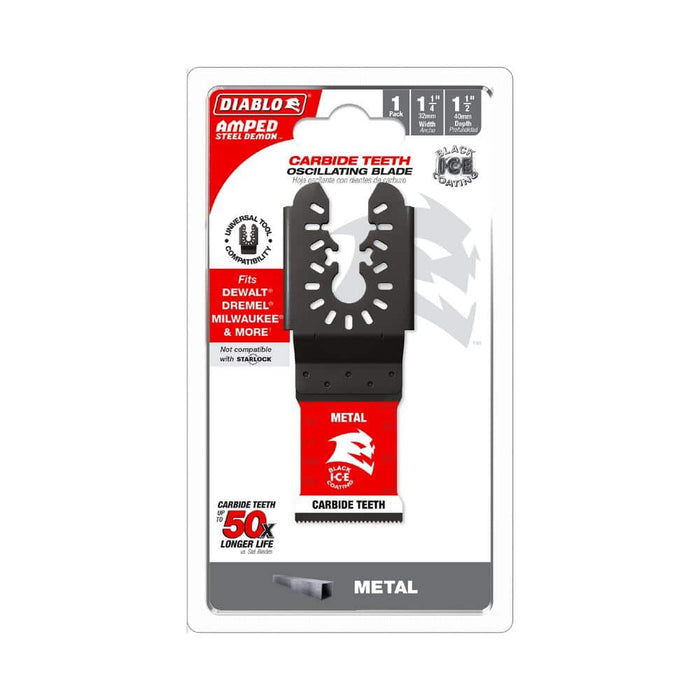 Oscillating Blade 1-1/4 in. Metal Carbide Amped Steel