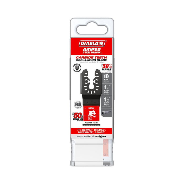 Oscillating Blade 1-1/4 in.  Metal Amped Steel (10-Pack)