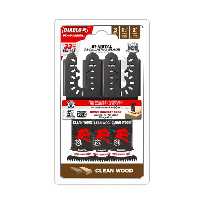Oscillating Blade 1-1/4 in. Wood Bi-Metal (3-Pack)