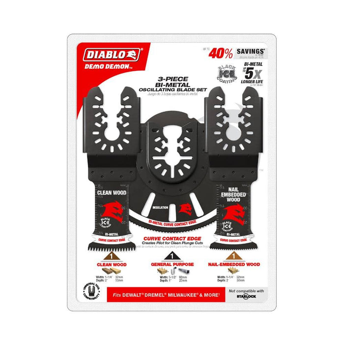 Oscillating Blade Set Bi-Metal (3-Pack)