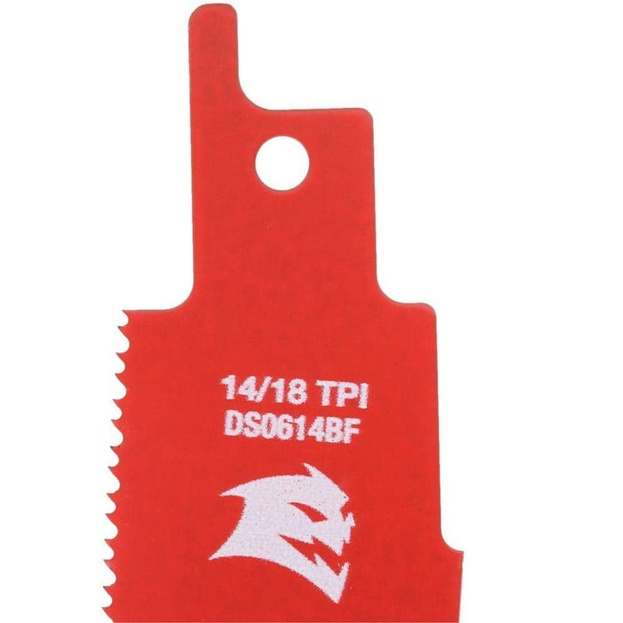 Saw Blade 6 in. 14/18 TPI Medium Metal Steel Reciprocating (5-Pack)