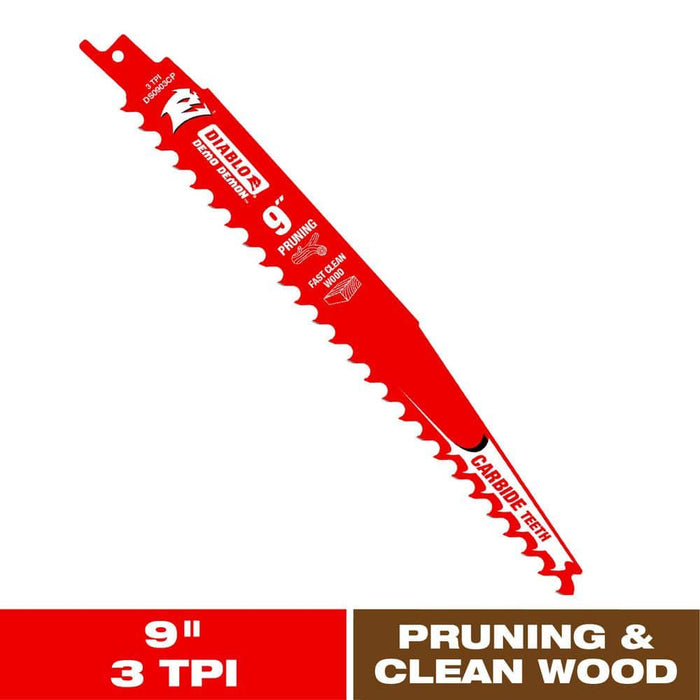 Saw Blade 9 in. 3 TPI Wood and Nails Reciprocating