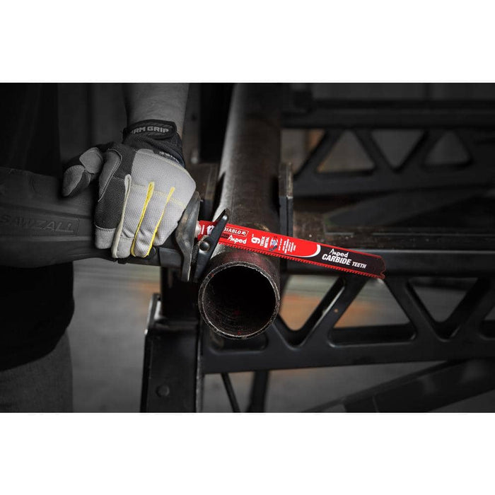 Saw Blade 9 in. 8 TPI Thick Metal Carbide Reciprocating (3-Pack)