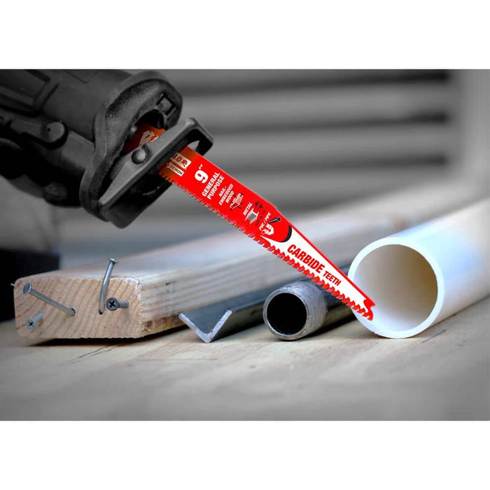 Saw Blade 9 in. 6/9 TPI Multipurpose Carbide Reciprocating