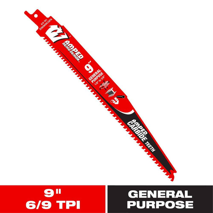 Saw Blade 9 in. 6/9 TPI Multipurpose  Reciprocating Carbide