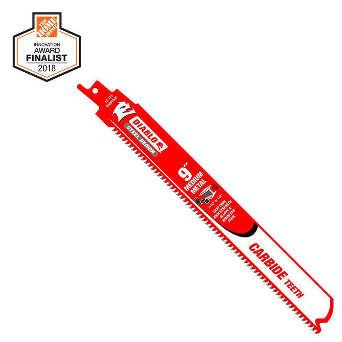 Saw Blade 9 in. 10 TPI Medium Metal Steel Carbide Reciprocating