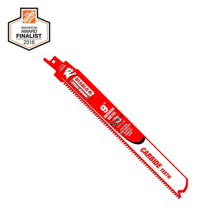 Saw Blade 9 in. 10 TPI Medium Metal Reciprocating Carbide (3-Pack)