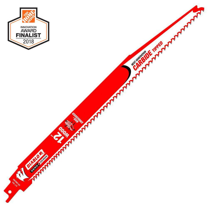 Saw Blade 12 in. 5/7 TPI Wood and Nails Carbide Reciprocating