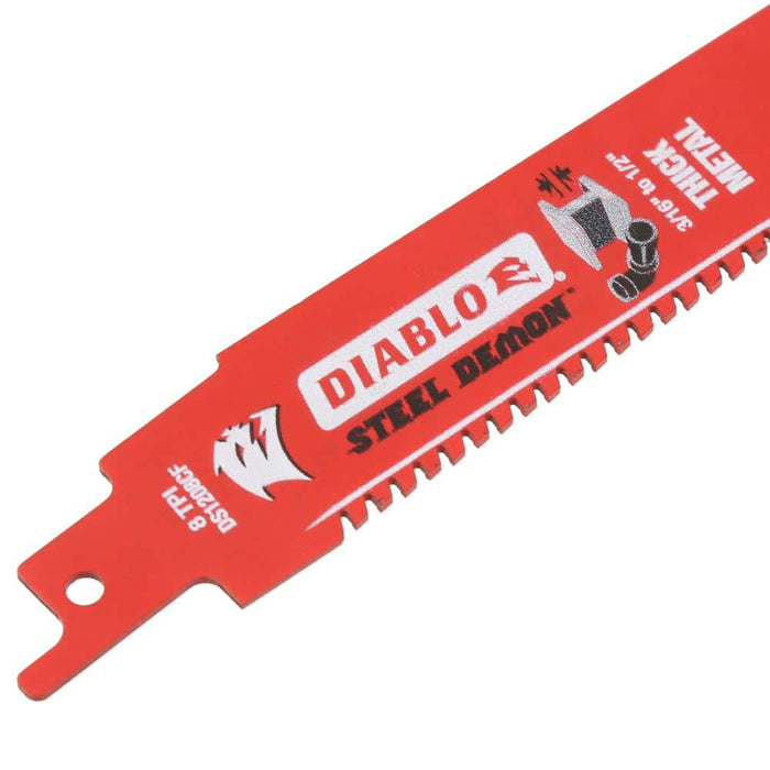 Saw Blade 12 in. 8 TPI Thick Metal Carbide Reciprocating